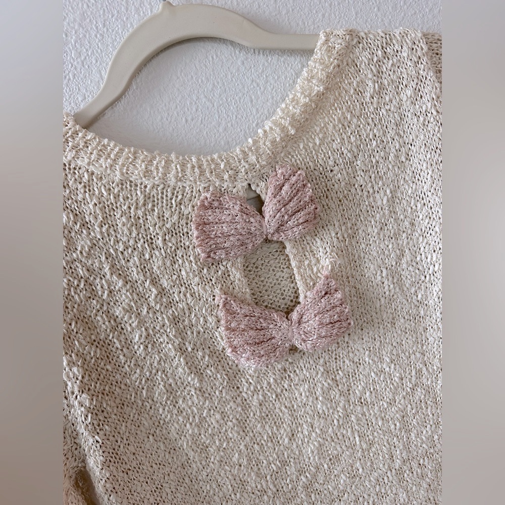 Urban Day Creamy Pale Pink Knit Sweater - Picture 6 of 11